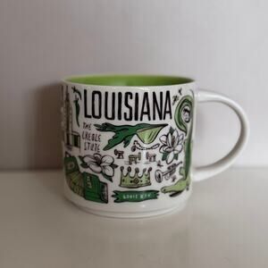 Starbucks Louisiana Been There Series Ceramic Coffee Tea Mug Green